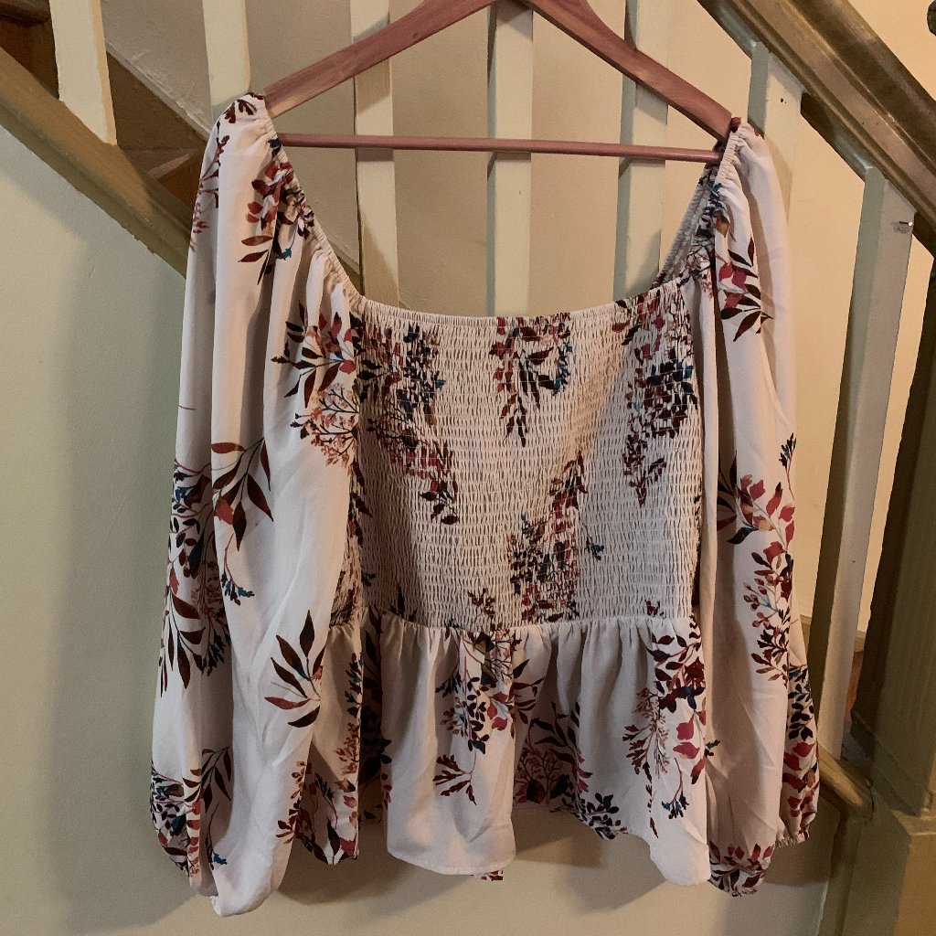 Babydoll With Smocking And Puffed Sleeves
